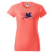 DOBRÝ TRIKO Vtipné dámské vodácké tričko Co se stane na vodě Barva: Tmavě šedý melír