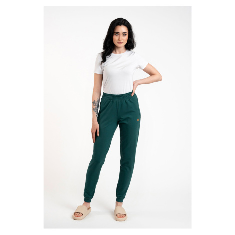 Dámské dlouhé kalhoty Malmo - zelené Italian Fashion