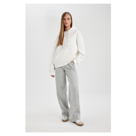 DEFACTO Straight Fit Long Length Thick Fabric Sweatpants with Pockets