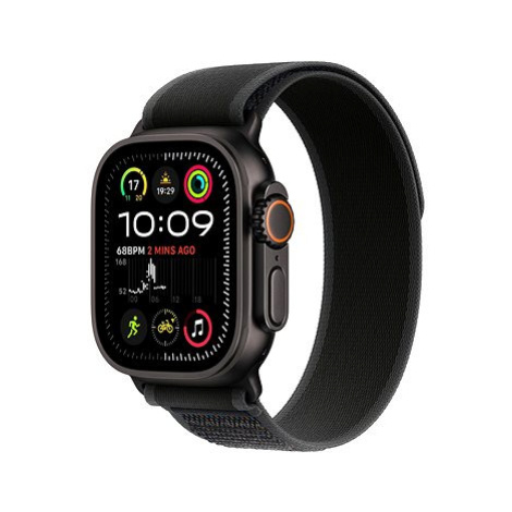 Apple Watch Ultra 2 49mm Černý titan s černým trailovým tahem - S/M
