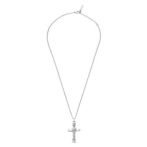 Police Nadčasový ocelový náhrdelník s křížkem Crossed PEAGN0032402