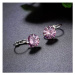 Sisi Jewelry Náušnice Swarovski Elements Megan Rose E1892-KSE00044(6) Růžová