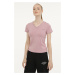 Lumberjack W-CT132 BASIC MODAL V NEC D PINK Woman Sleeve T-Sh