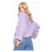 Světle fialový pulovr F1125