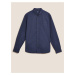 Barvená košile Oxford z čisté bavlny Marks & Spencer námořnická modrá