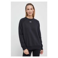 Mikina Under Armour dámská, černá barva, hladká, 1379508