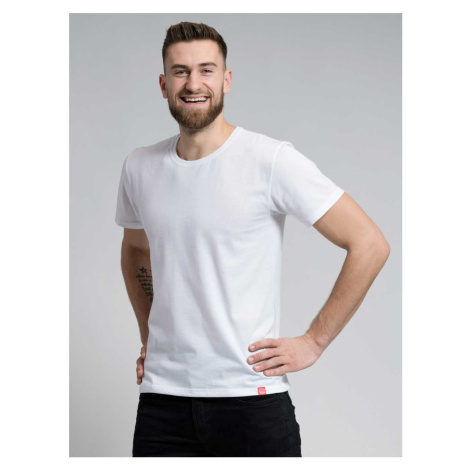 Pánské bavlněné triko CityZen s kulatým výstřihem bílá CityZen®