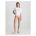 Dámské kalhotky 3 Pack Bikini Briefs Bottoms Up 000QD3804EFIY černá/bílá/hnědá - Calvin Klein