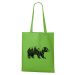 DOBRÝ TRIKO Bavlněná taška s potiskem Medvěd Barva: Apple green