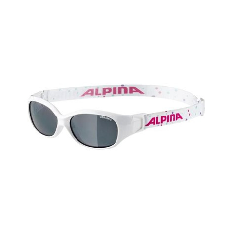 Alpina Sports Flexxy Kids white-dots gloss