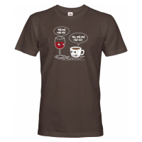 Pánské tričko Mě má rád pro milovníky dobré kávy a vína