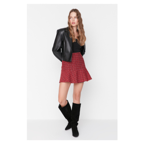 Trendyol Red Woven Skirt