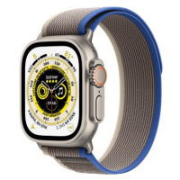 Apple Watch Ultra 49mm titanové pouzdro s modro-šedým trailovým tahem - M/L