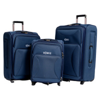 ROWEX Odolný textilní cestovní kufr Prime Barva: Modrá