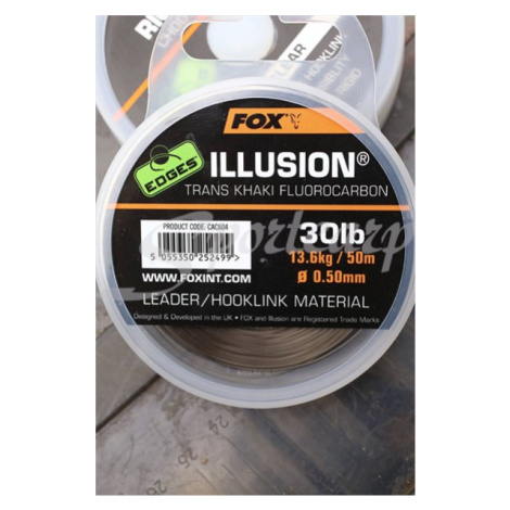 Fox Šokový Vlasec Edges Illusion 50m Nosnost: 20lb, Průměr: 0,40mm