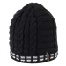 Finmark DIVISION Dámská pletená čepice, černá, velikost