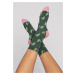 Barevné bavlněné zelené ponožky Blutsgeschwister Žábí nožičky