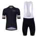 HOLOKOLO Cyklistický krátký dres a krátké kalhoty - RAINBOW - černá