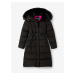 Černý dámský zimní prošívaný kabát Desigual Surrey