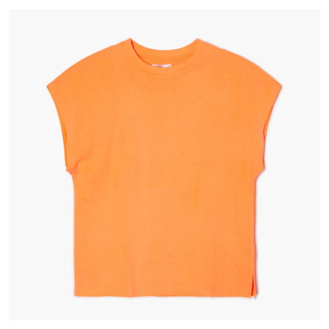 Cropp - Oversize tričko - Oranžová