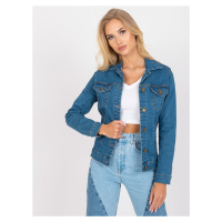 KLASICKÁ MODRÁ DŽÍNOVÁ BUNDA --BLUE Denim vzor