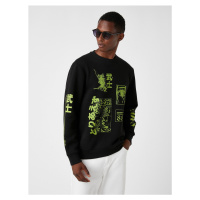 Koton Japanese Printed Sweatshirt