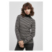 Ladies Y/D Turtleneck L/S - asphalt/black