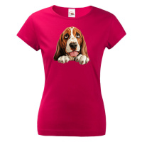 Dámské tričko Basset - tričko pro milovníky psů