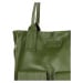 MARCO MAZZINI Khaki shopper bag s kapsami