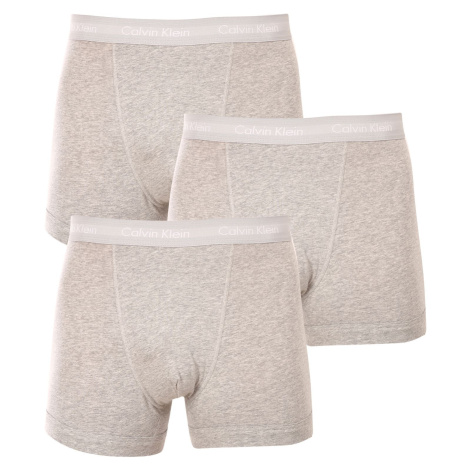 3PACK pánské boxerky Calvin Klein šedé (U2662G-080)