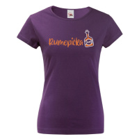 Dámské tričko s vtipným nápisem Rumopička - tričko pro milovnice rumu
