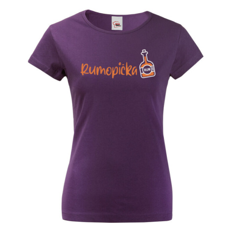 Dámské tričko s vtipným nápisem Rumopička - tričko pro milovnice rumu BezvaTriko