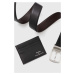 Pásek a kožený držák na karty Polo Ralph Lauren černá barva