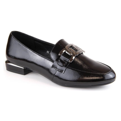 Sergio Leone W SK422A černé boty na plochém podpatku