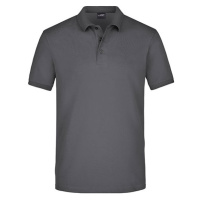 James&Nicholson Pánská polokošile JN710 Graphite (Solid)