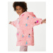 Růžová holčičí vzorovaná mikina s kapucí Marks & Spencer