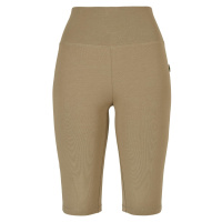 Dámské legíny // Urban classics Ladies Organic Stretch Jersey Cycle Shorts khaki