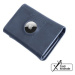 FIXED Tripple Wallet for AirTag z pravé hovězí kůže modrá