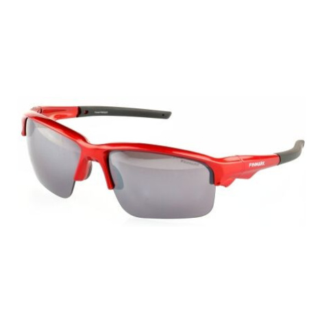 Finmark FNKX2225 Sportovní sluneční brýle, červená, velikost
