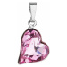 Přívěsek bižuterie se Swarovski krystaly růžové srdce 54033.3