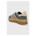 Semišové sneakers boty adidas Originals Gazelle Bold W šedá barva