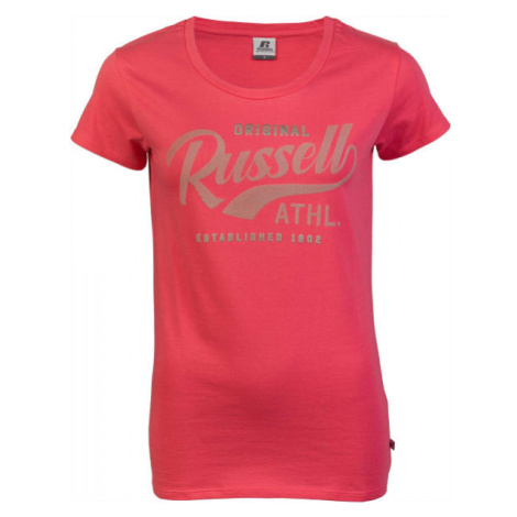 Russell Athletic ORIGINAL S/S CREWNECK TEE SHIRT Dámské tričko, růžová, velikost