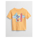 GAP Dětské tričko Disney Mickey Mouse Oranžová