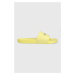 Pantofle Calvin Klein POOL SLIDE RUBBER pánské, žlutá barva, HM0HM00455
