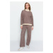Trendyol Stones Boucle-threaded Sweater Top-Upper Set