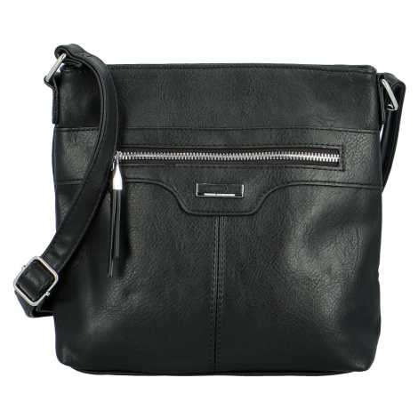 Trendy dámská koženková crossbody kabelka Laia, černá ROMINA & CO