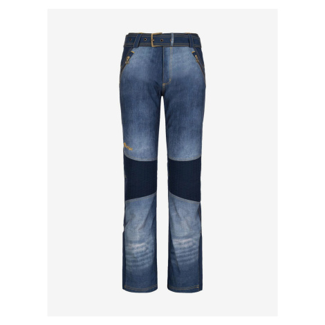 Modré dámské softshellové lyžařské kalhoty Kilpi JEANSO