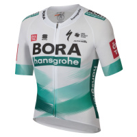 SPORTFUL Cyklistický dres s krátkým rukávem - BOMBER BORA TOUR DE FRANCE - bílá/zelená