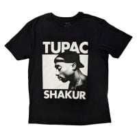 2Pac Tričko Eyes Closed Unisex Black