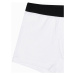 Ombre Clothing Stylové bílé boxerky U286